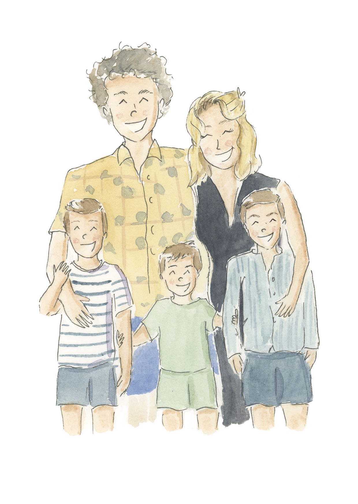 Portrait de famille Castell de Blés Le petit ateliers de Jen