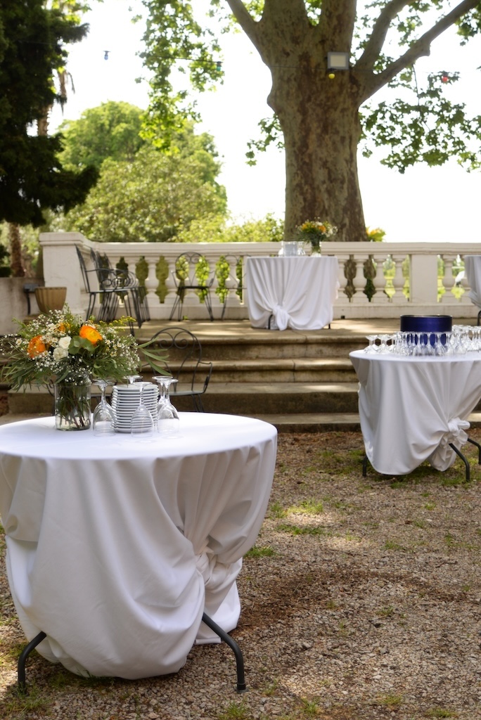 Prestation mariage sur terrasse Mariage en extérieur - prestation traiteur
